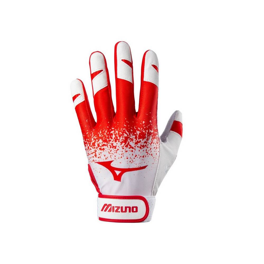 Mizuno Women's Finch Softball Batting Gloves Red (330420-MXL)